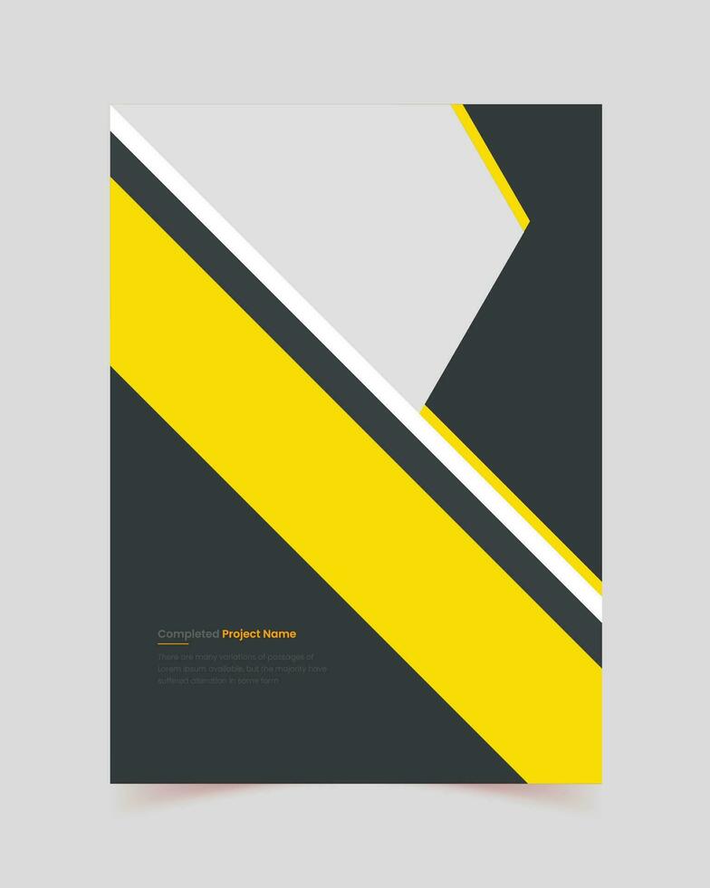 Flyer Vorlage, Unternehmen Profil, Broschüre Vorlage Layout Design, Broschüre Design, jährlich Bericht minimal Unternehmen Profil Design, a4, minimal Geschäft vektor