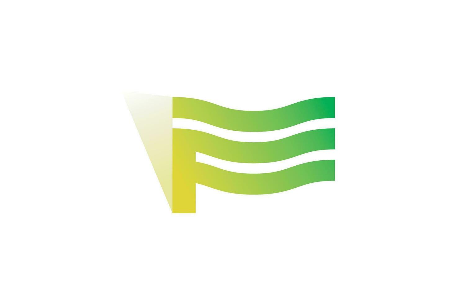 Flagge Zeichen Logo Design Vorlage vektor