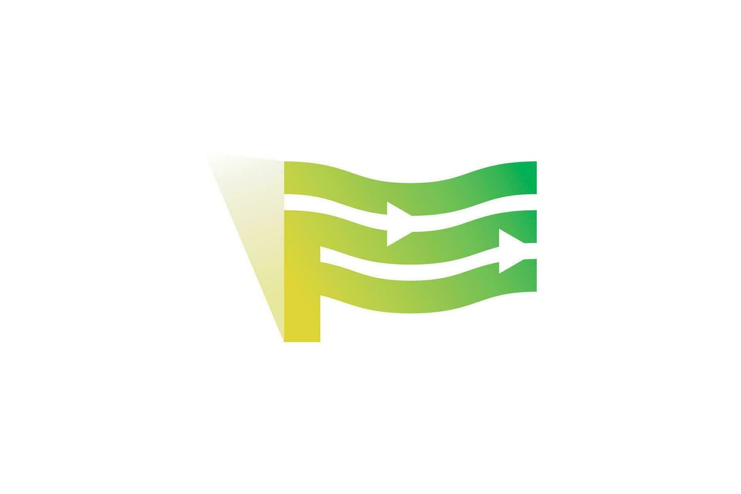 flagga tecken logotyp design mall vektor