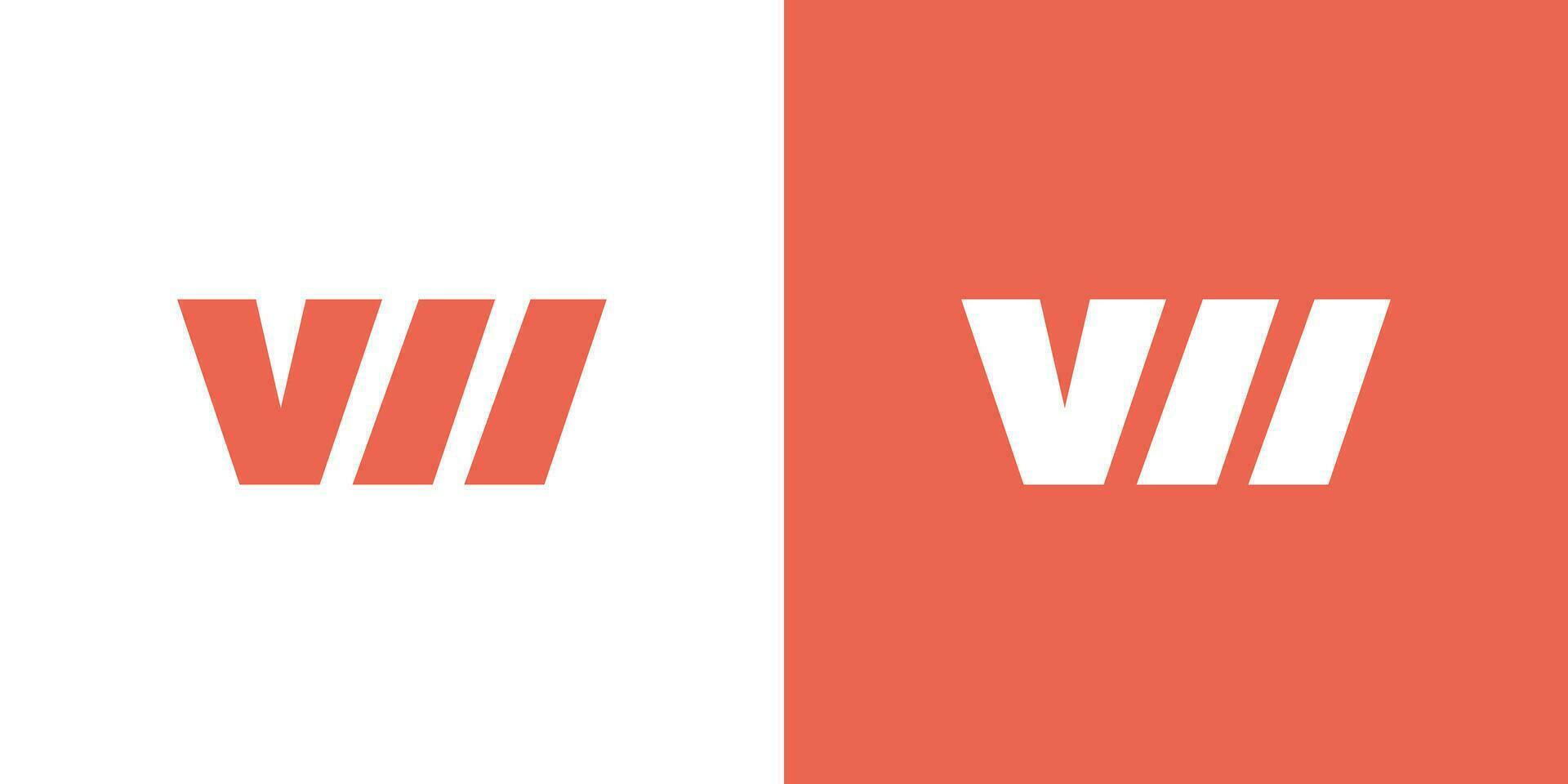 Brief v m Pfeil Logo Design Vorlage vektor