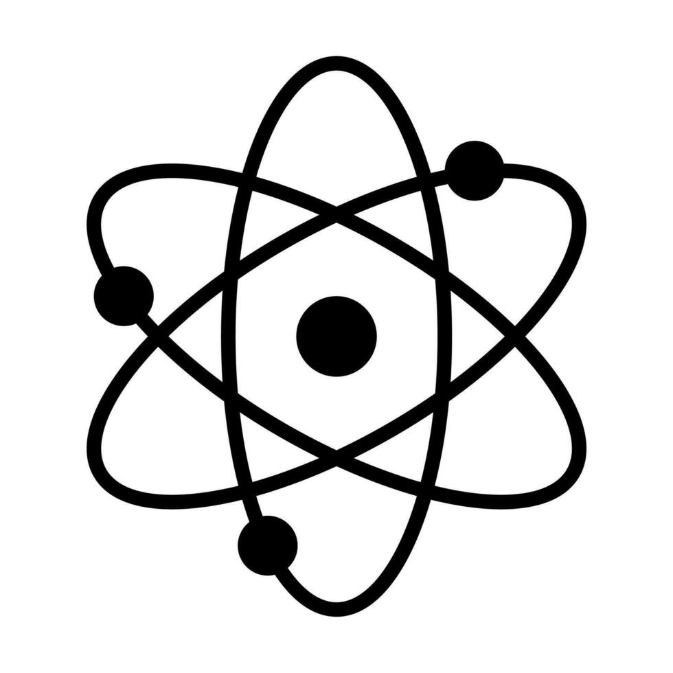 molekular Atom Neutron Labor Symbol Vektor Physik Wissenschaft Modell- zum Ihre Netz Seite? ˅ Design, Logo, Anwendung, ui. Illustration