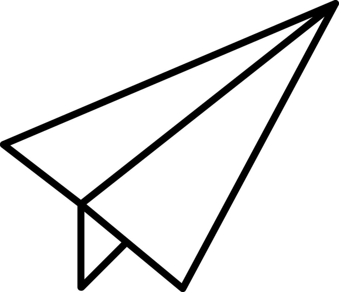 Papier Flugzeug Symbol Vektor senden Botschaft Logo zum Grafik Design, Logo, Netz Grundstück, Sozial Medien, Handy, Mobiltelefon Anwendung, ui Illustration