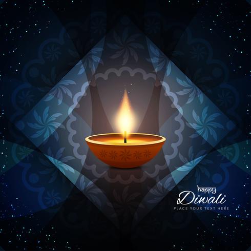 Abstrakt Glad Diwali stilig bakgrund vektor