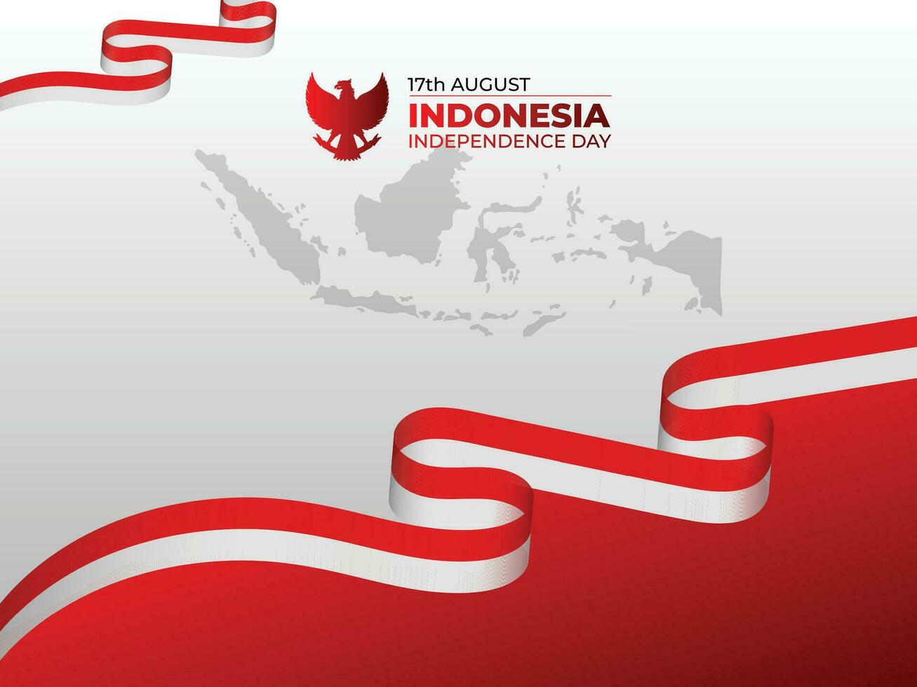 Dirgahayu republik Indonesien Hintergrund Vorlage vektor