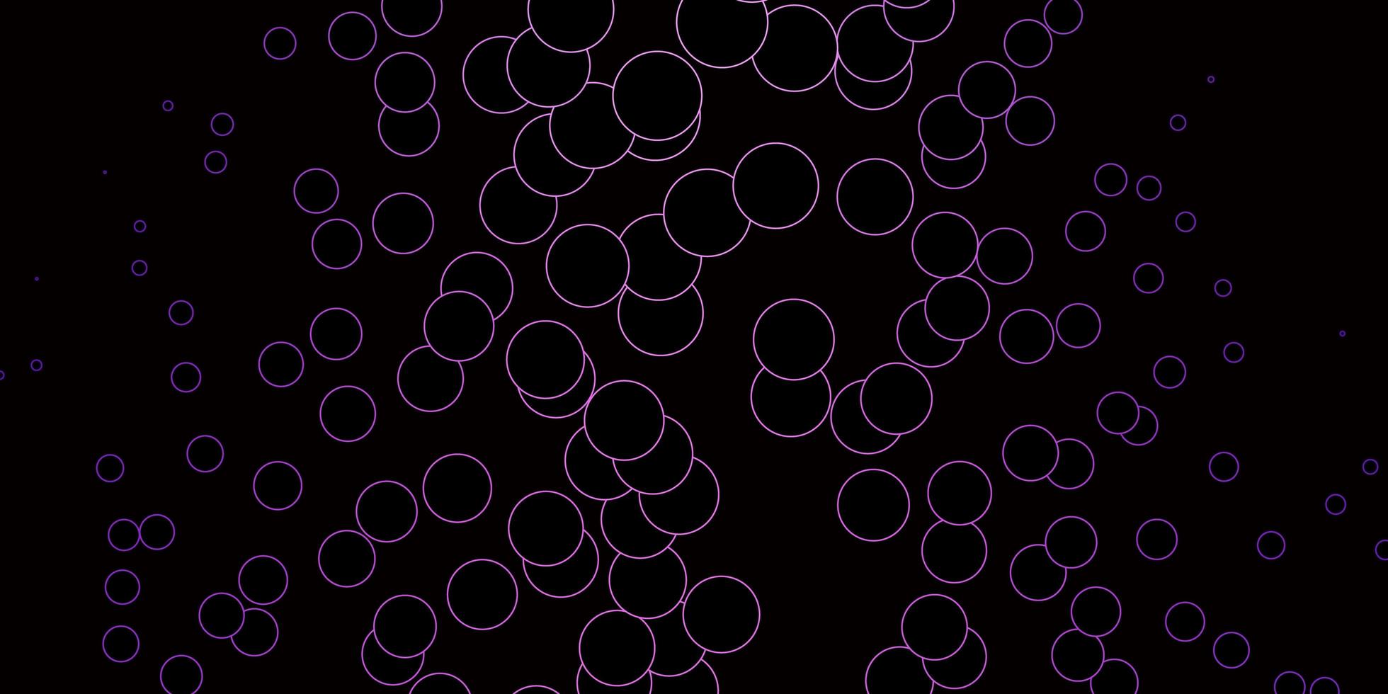dunkelrosa Vektor-Layout mit Kreisformen moderne abstrakte Illustration mit bunten Kreisformen Muster für Websites vektor