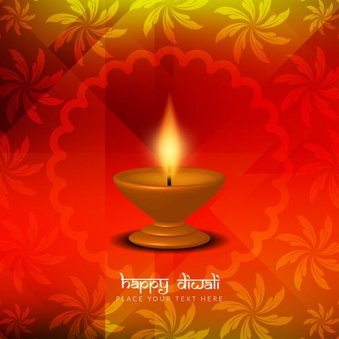 Abstraktes schönes glückliches Diwali Gruß-Hintergrunddesign vektor