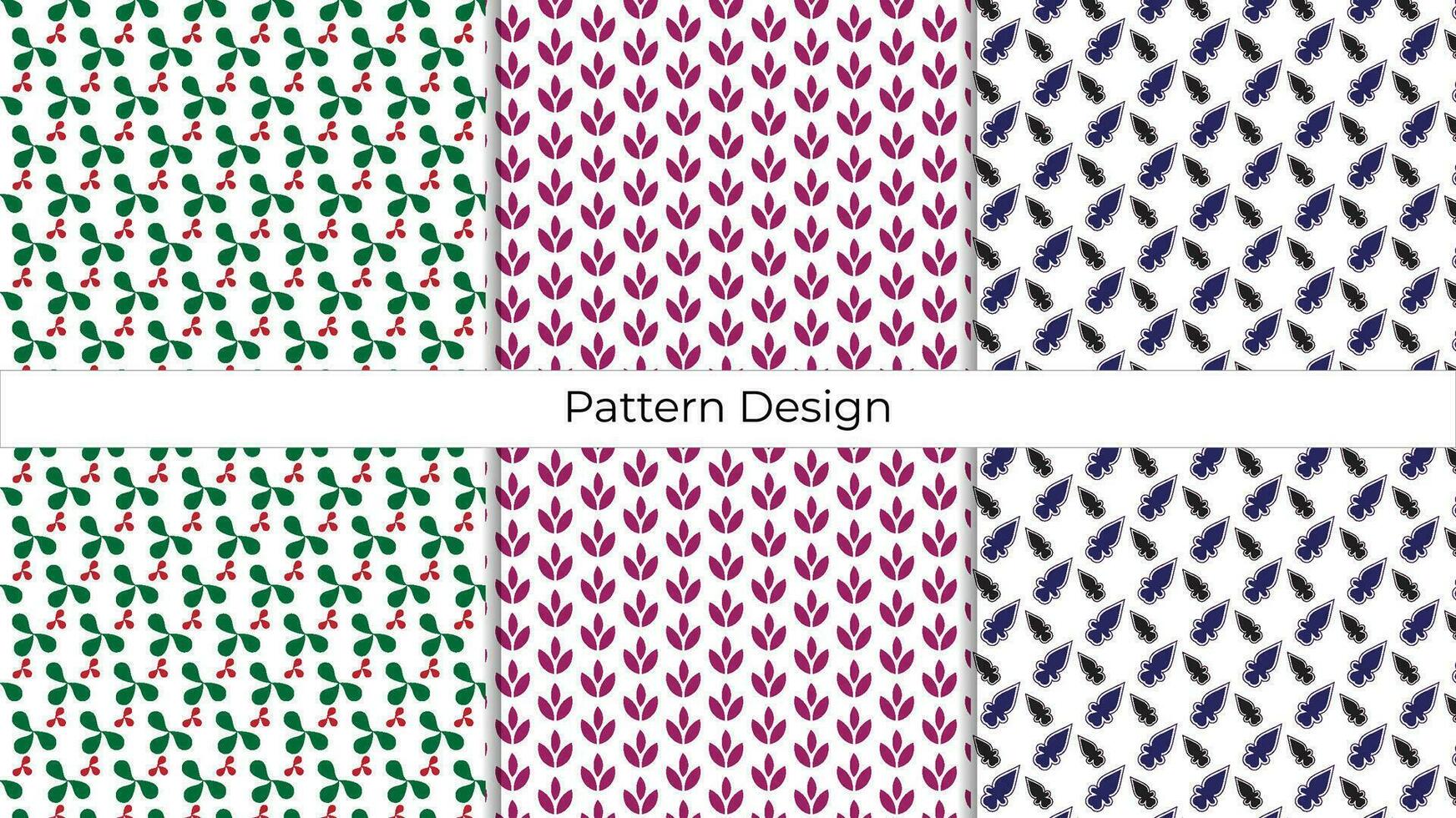 modern Blumen- Muster Design Vektor Vorlage.
