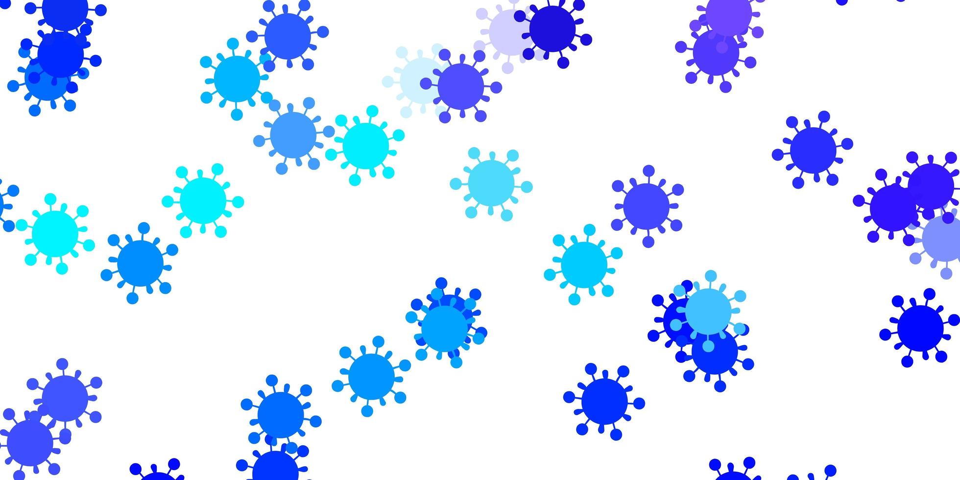 ljusrosa blå mall med influensatecken vektor