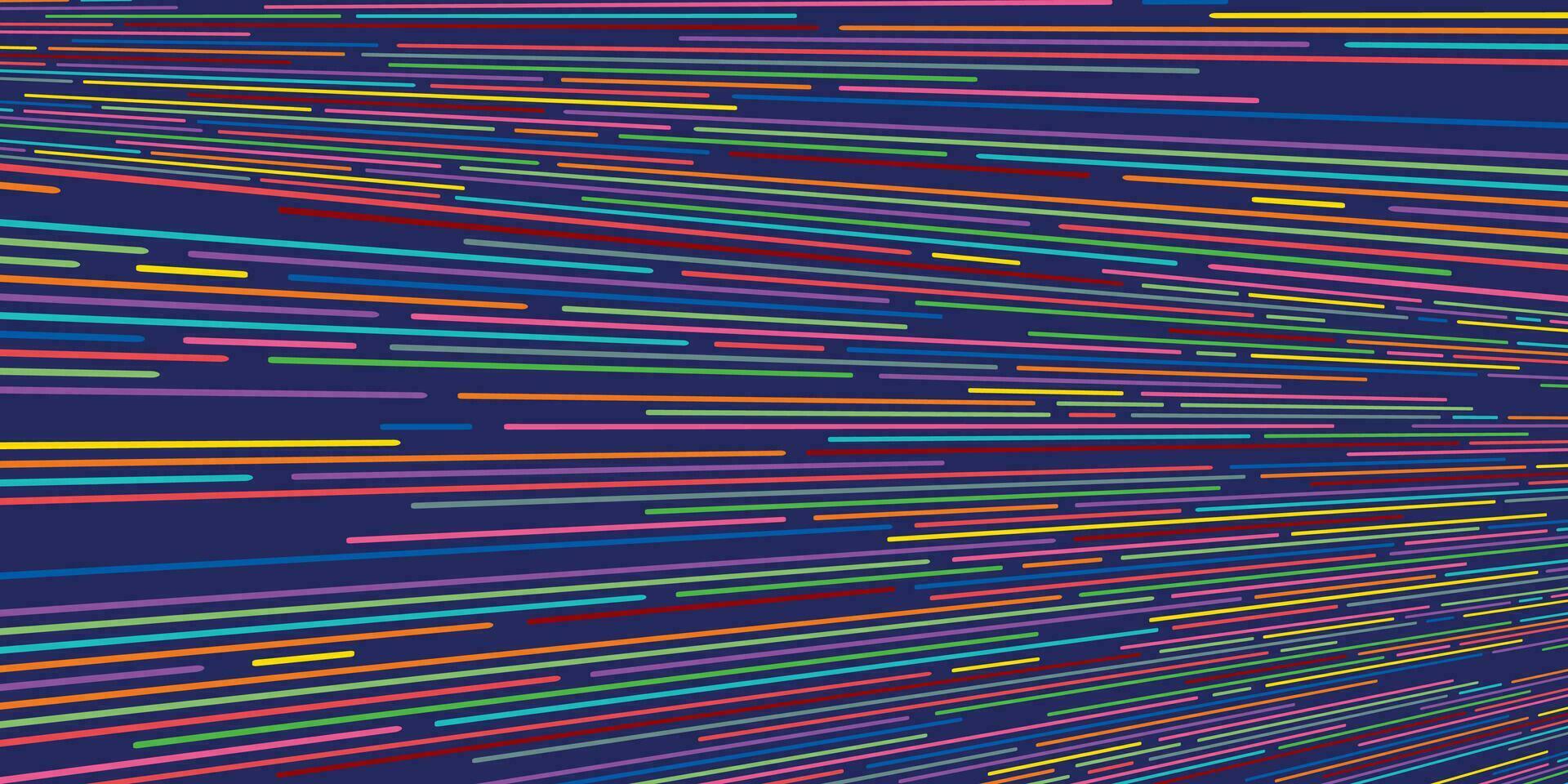 abstrakt bunt Linien auf Blau Hintergrund. Party Einladung Karte. vektor