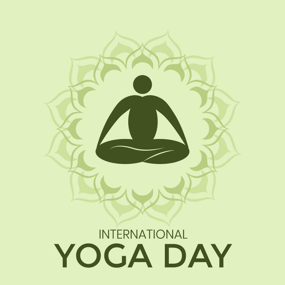 Vektor Illustration von Yoga Tag kostenlos herunterladen