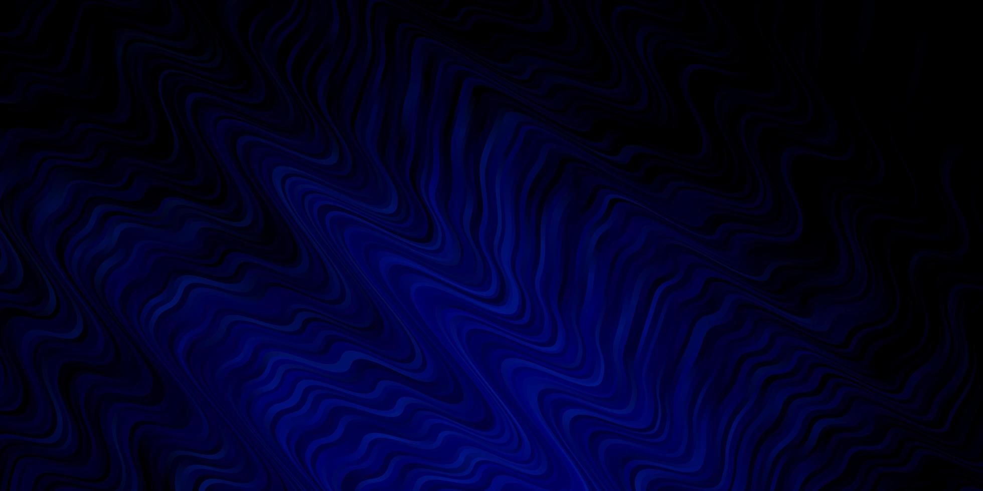 mörkblå vektormall med kurvor helt ny färgglad illustration med böjda linjer bästa design för din annonsaffischbanner vektor