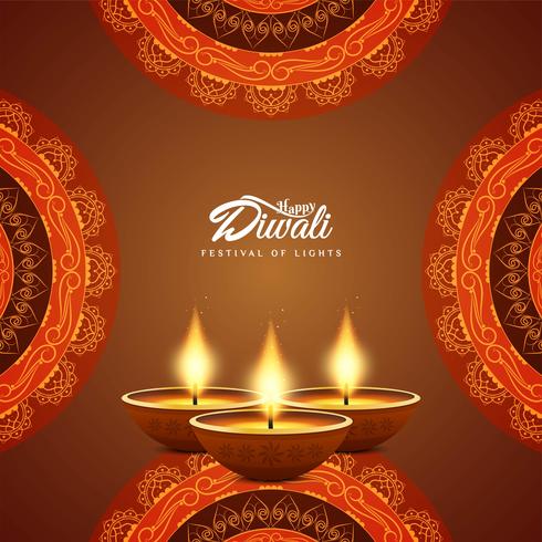 Abstrakter glücklicher Diwali-Festival-Grußhintergrund vektor