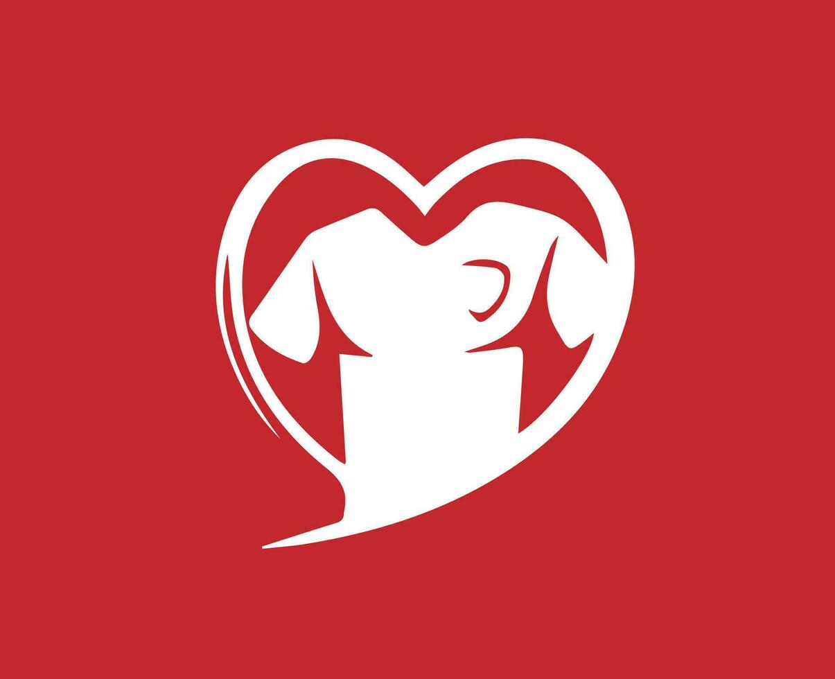 europäisch Qualifikanten Logo Weiß Symbol abstrakt Design Vektor Illustration mit rot Hintergrund