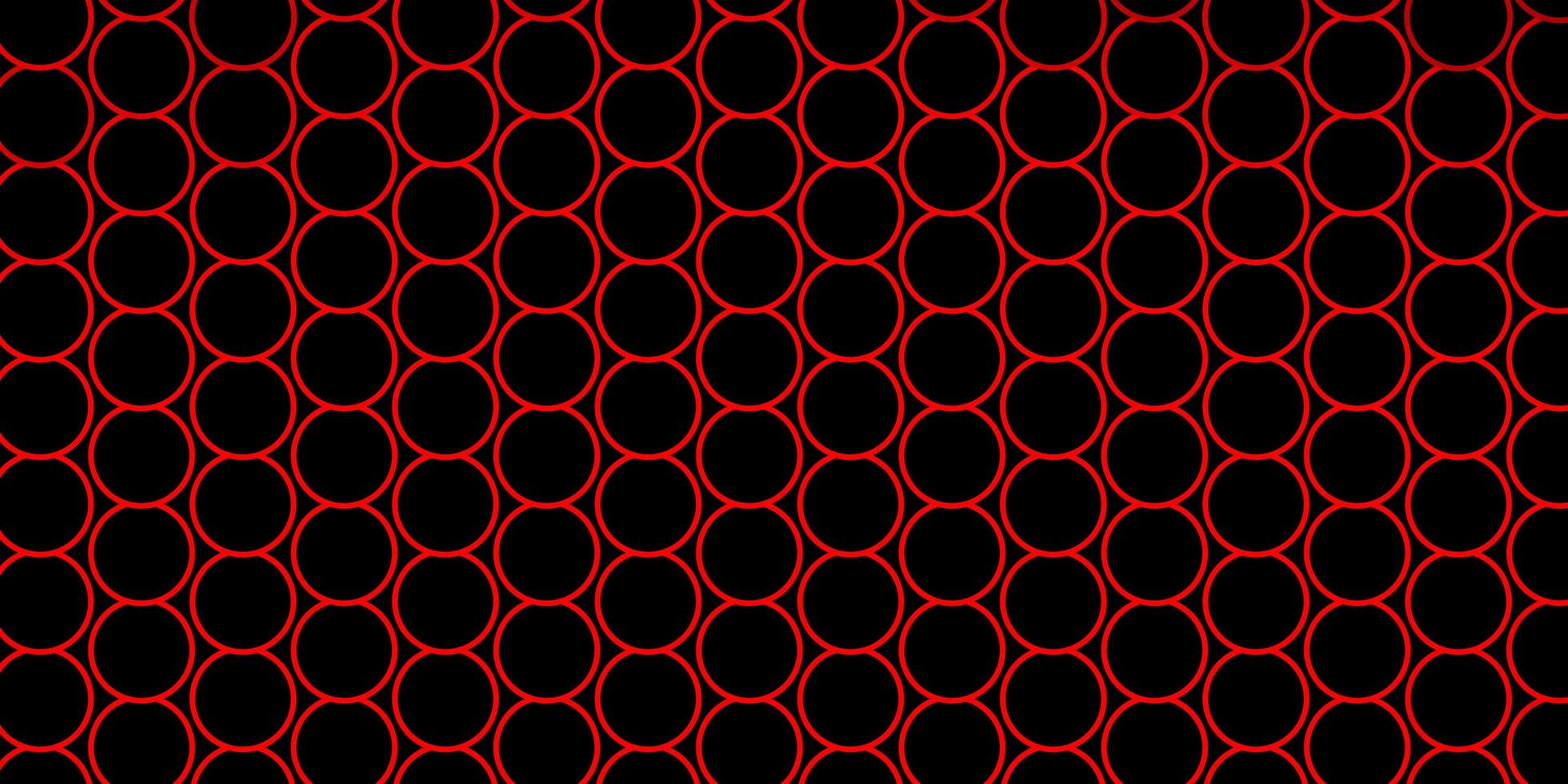 dunkelroter gelber Vektorhintergrund mit moderner abstrakter Illustration der Kreise mit bunten Kreisformen entwerfen für Ihre Werbungen vektor
