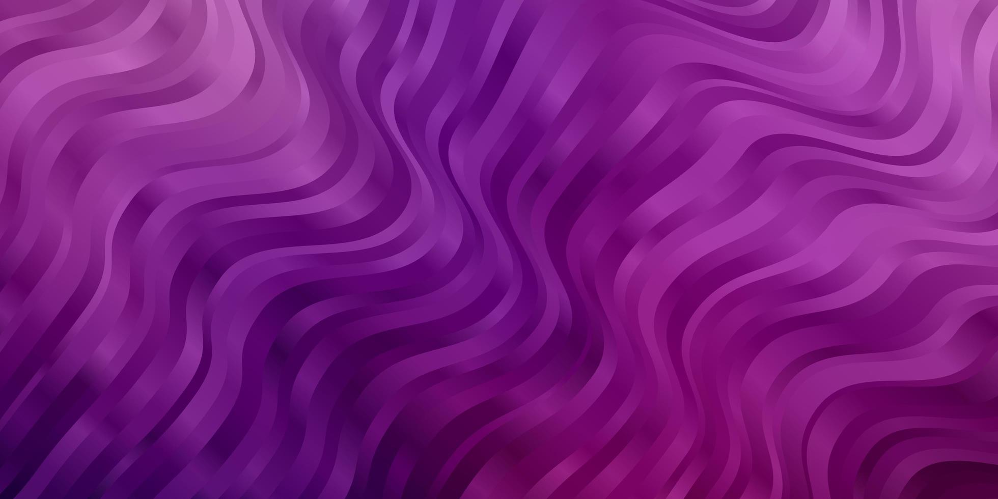 hellvioletter rosa Vektorhintergrund mit gebogenen Linien abstrakte Illustration mit bandy Steigungslinienmuster für Website-Landingpages vektor