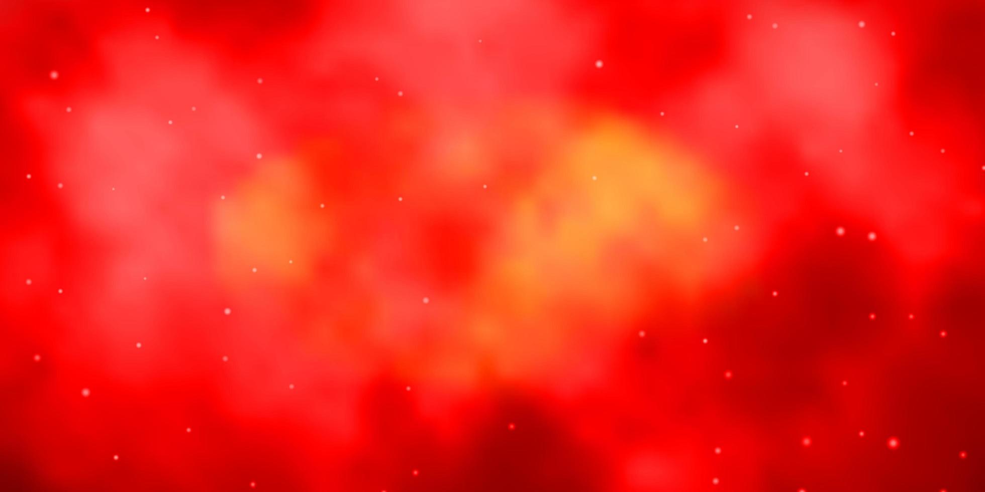 Dunkelorange Vektor-Layout mit hellen Sternen dekorative Illustration mit Sternen auf abstraktem Vorlagenmuster zum Verpacken von Geschenken vektor