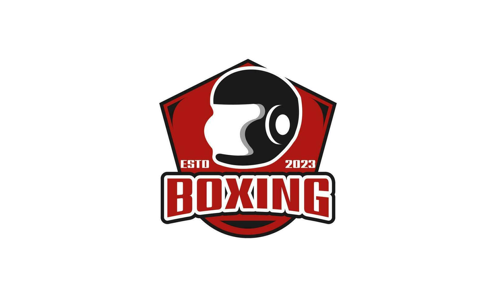 boxning logotyp design mall vektor