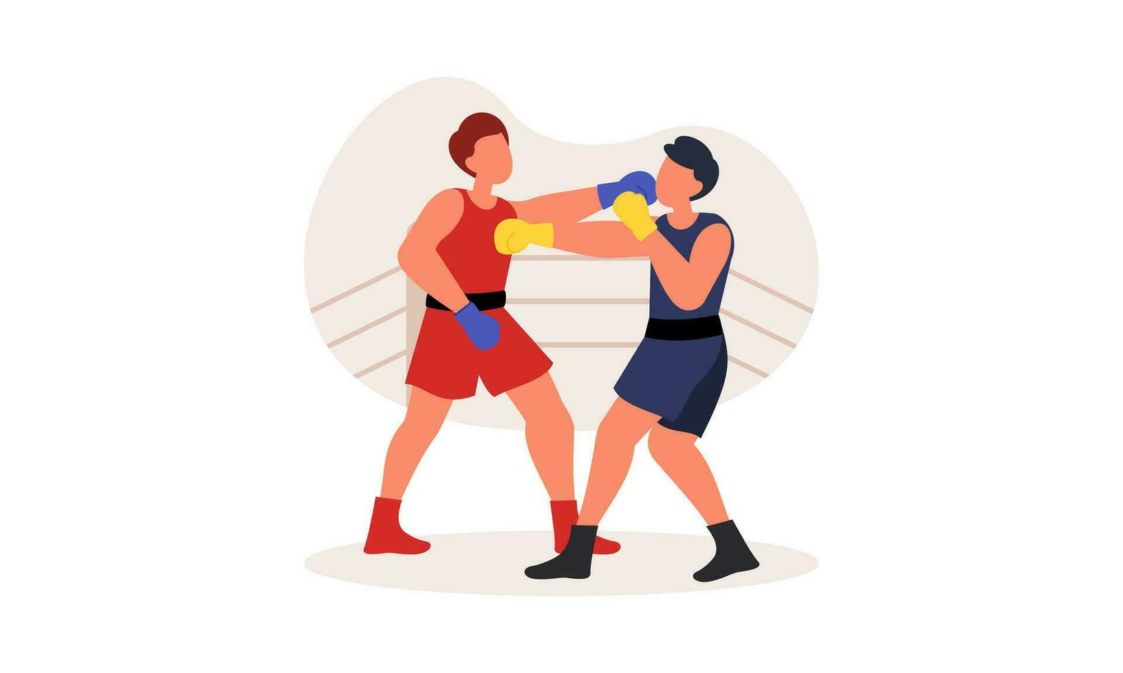 boxning sport illustration begrepp vektor