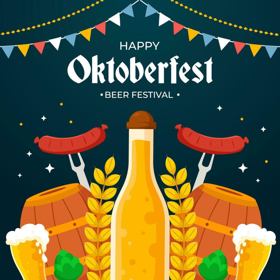 oktoberfest festival illustration vektor