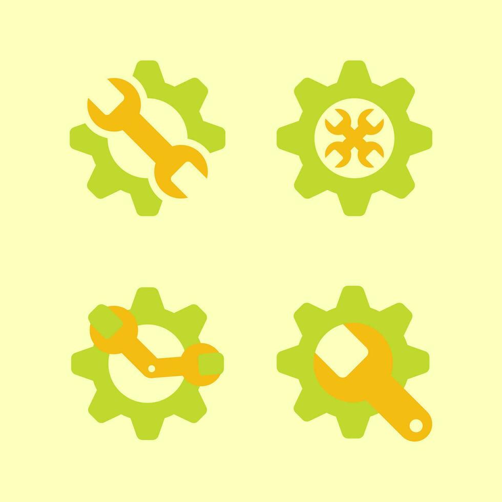 Reparatur Rahmen Symbol isoliert. Logo Element Vektor Illustration