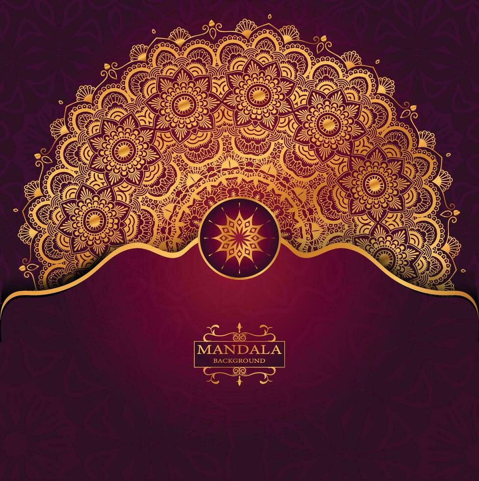 kreativer Luxus-Mandala-Hintergrund vektor