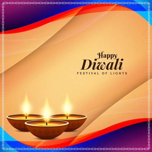Abstrakt Glad Diwali religiös hälsning bakgrund vektor