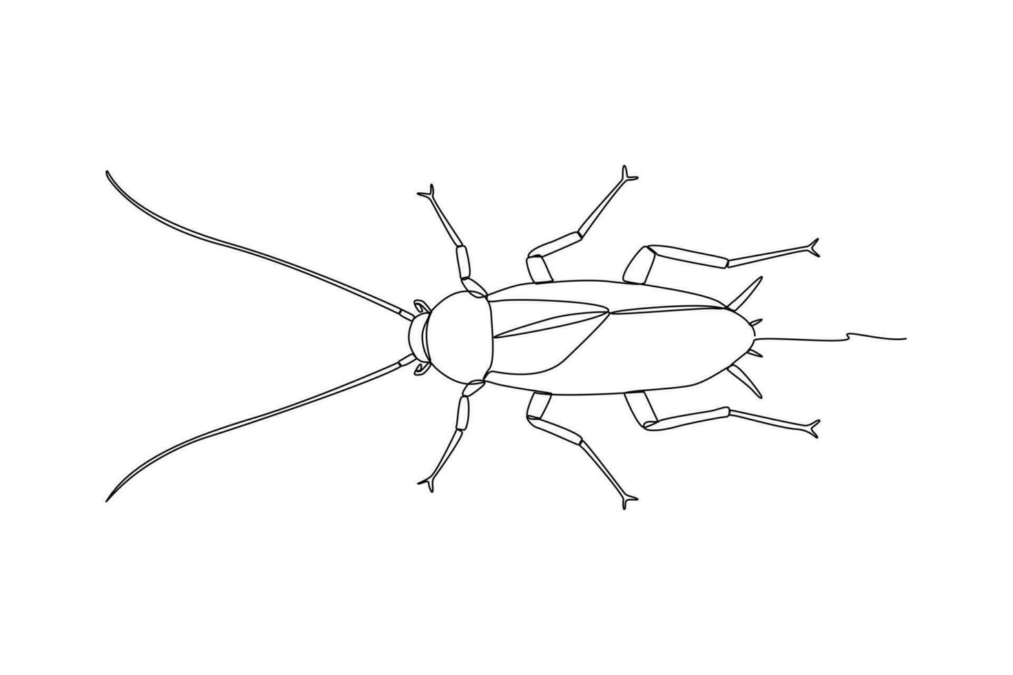 kontinuerlig ett linje teckning insekter begrepp. enda linje dra design vektor grafisk illustration.