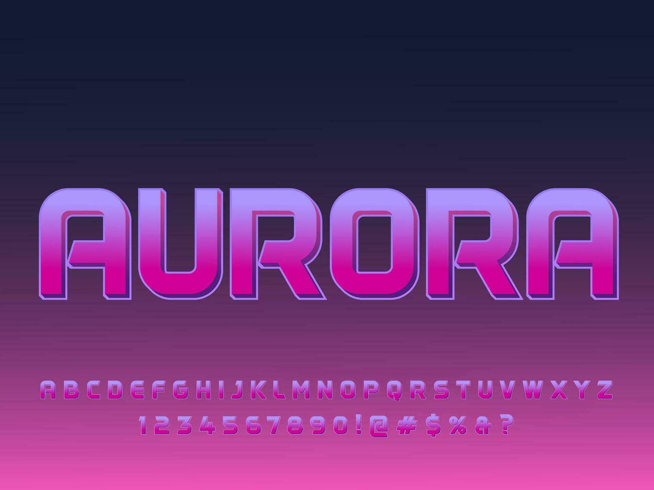 3d aurora spel galax kosmos text effekt vektor