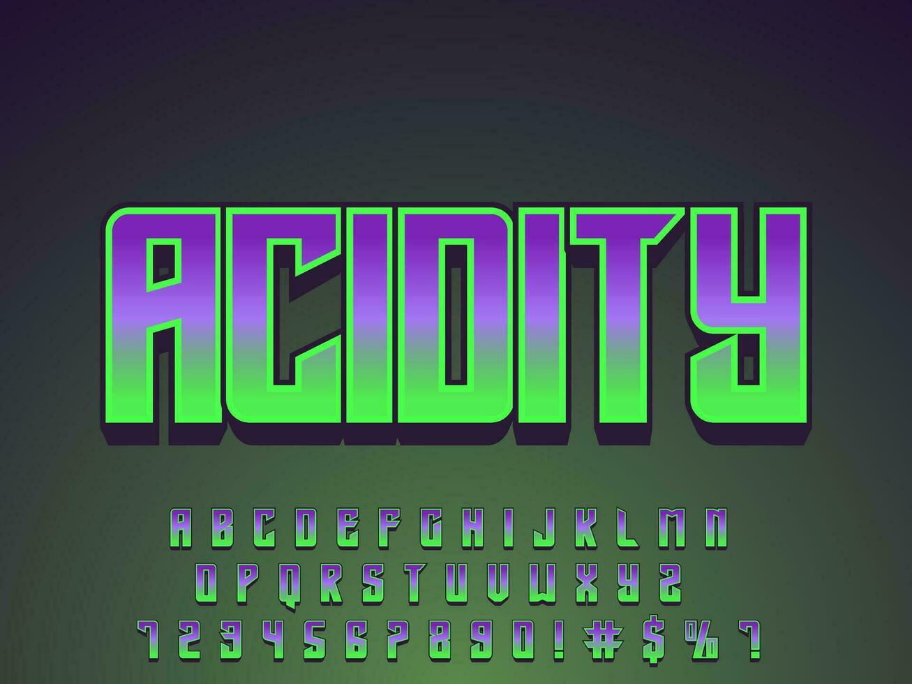 Acid vergiften cool modern Esport Logo Text bewirken vektor