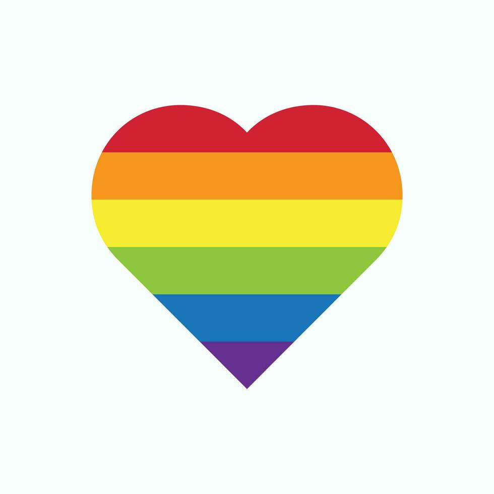 lgtbi Herz Symbol Design, Sexual- Orientierung Geschlecht Identität Liebe Feier Gleichberechtigung Stolz Urlaub und festlich Thema Vektor Illustration