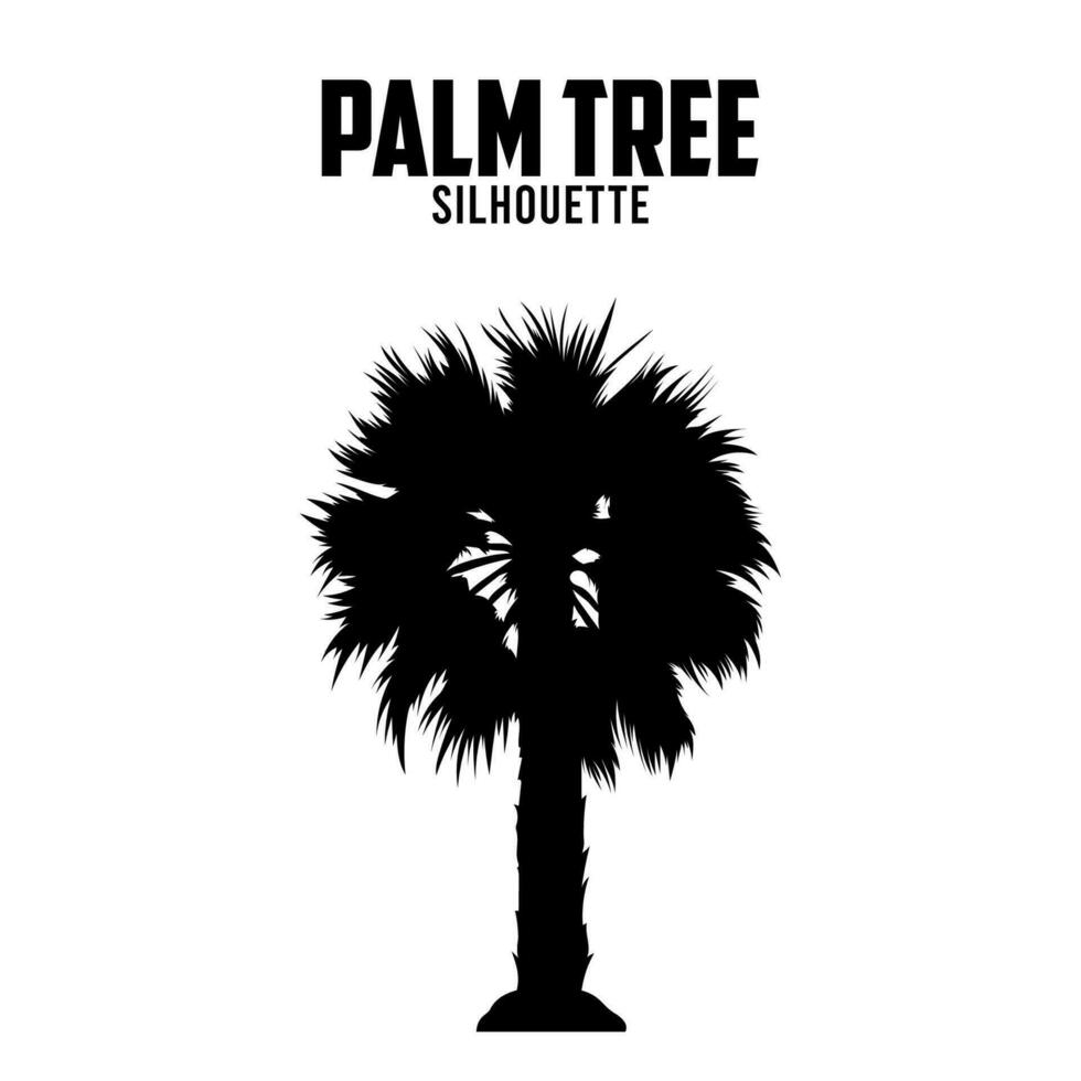 Palme Baum Silhouette Vektor Lager Illustration