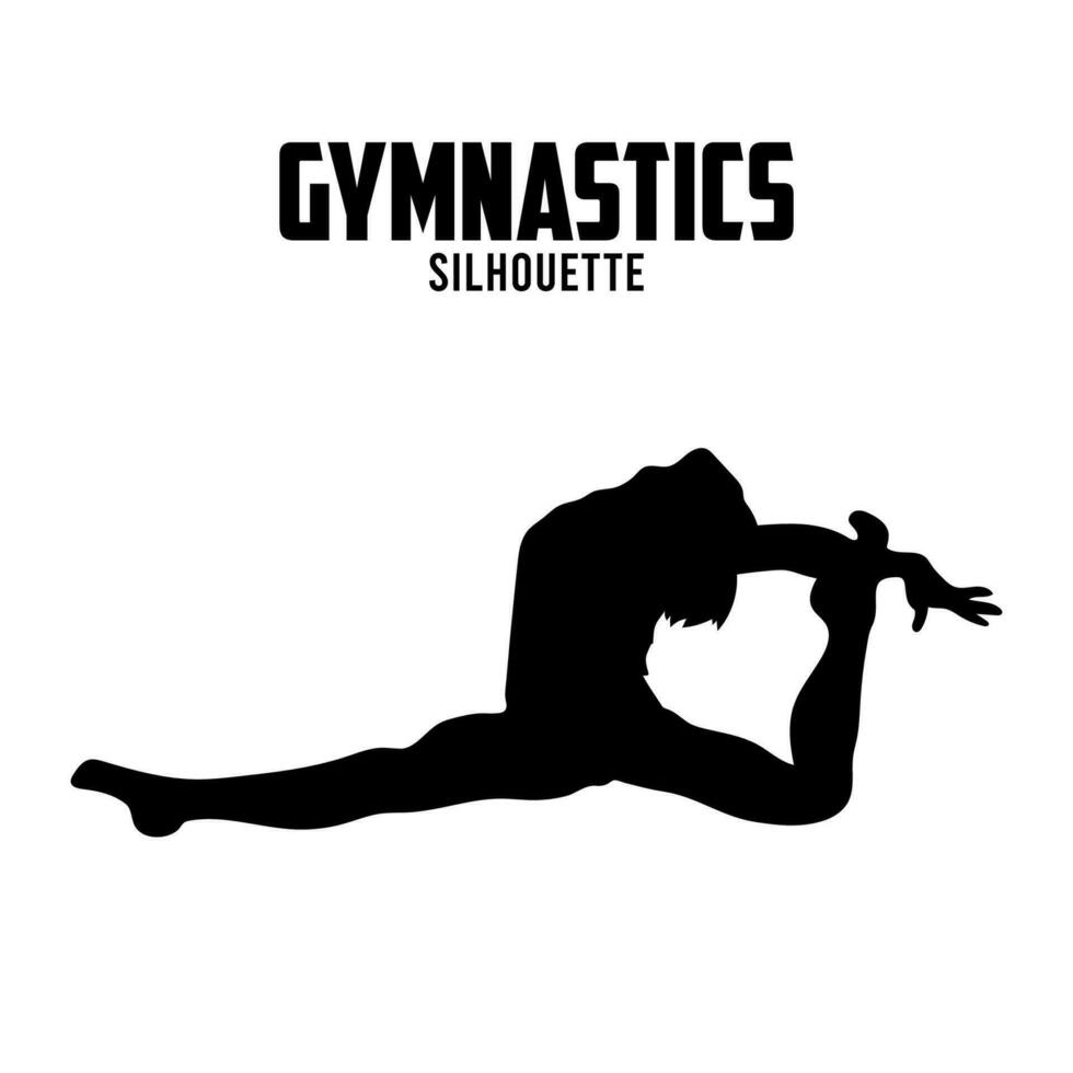 Gymnastik Silhouette Vektor Lager Illustration Gymnastik Spieler silhoutte