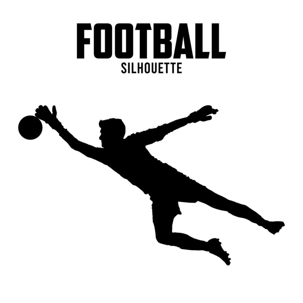 fotboll spelare silhuett vektor stock illustration, fotboll silhoutte 10