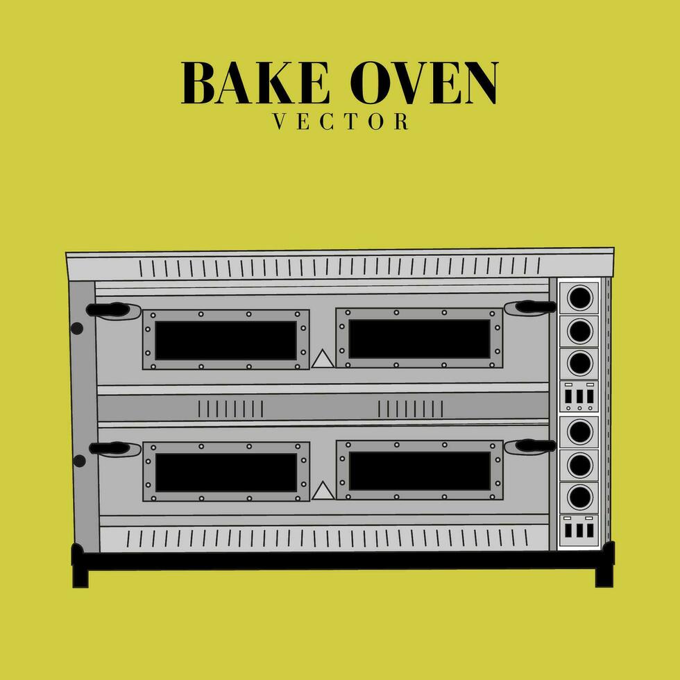 backen Ofen Vektor Lager Illustration, Bäckerei Ausrüstung Vektor Illustration