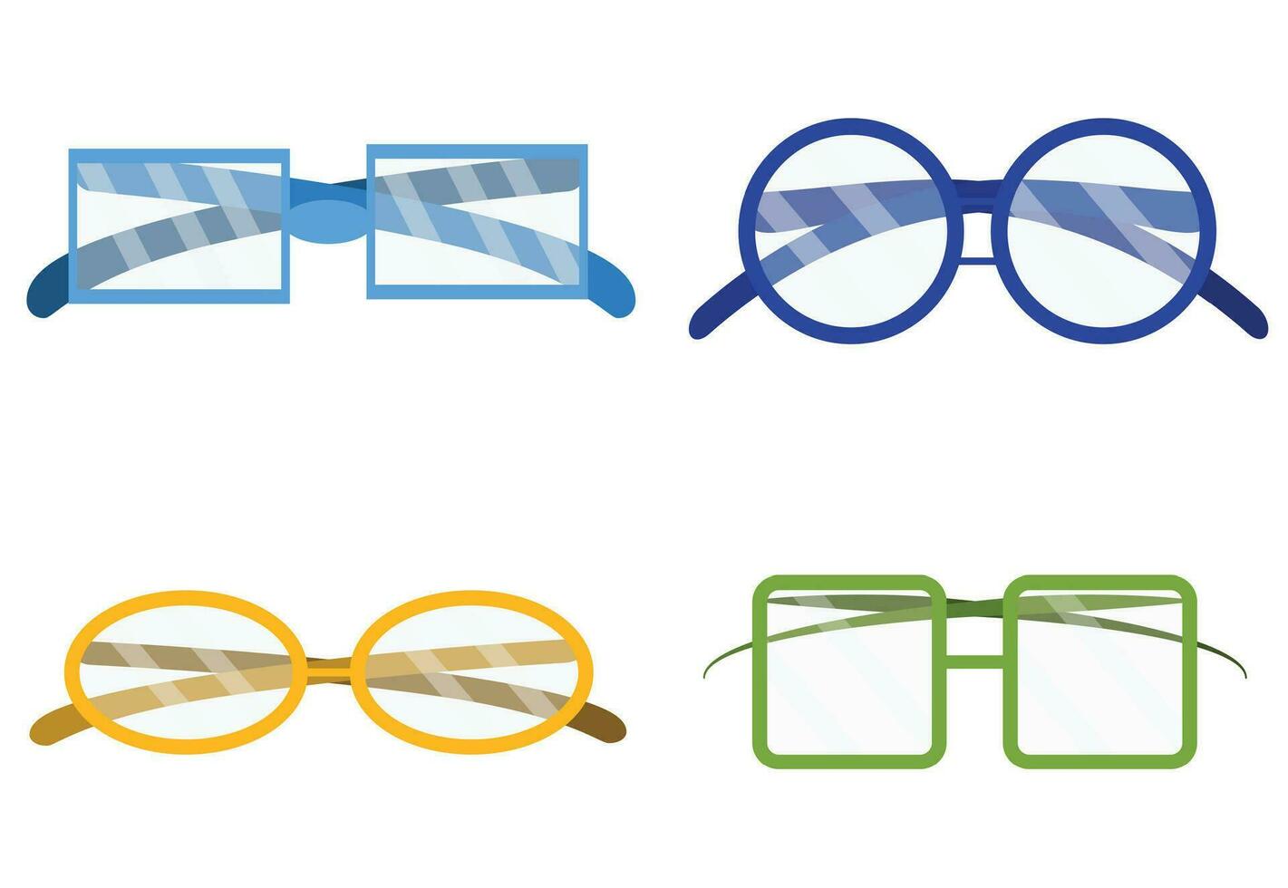 Brille einstellen transparent vektor
