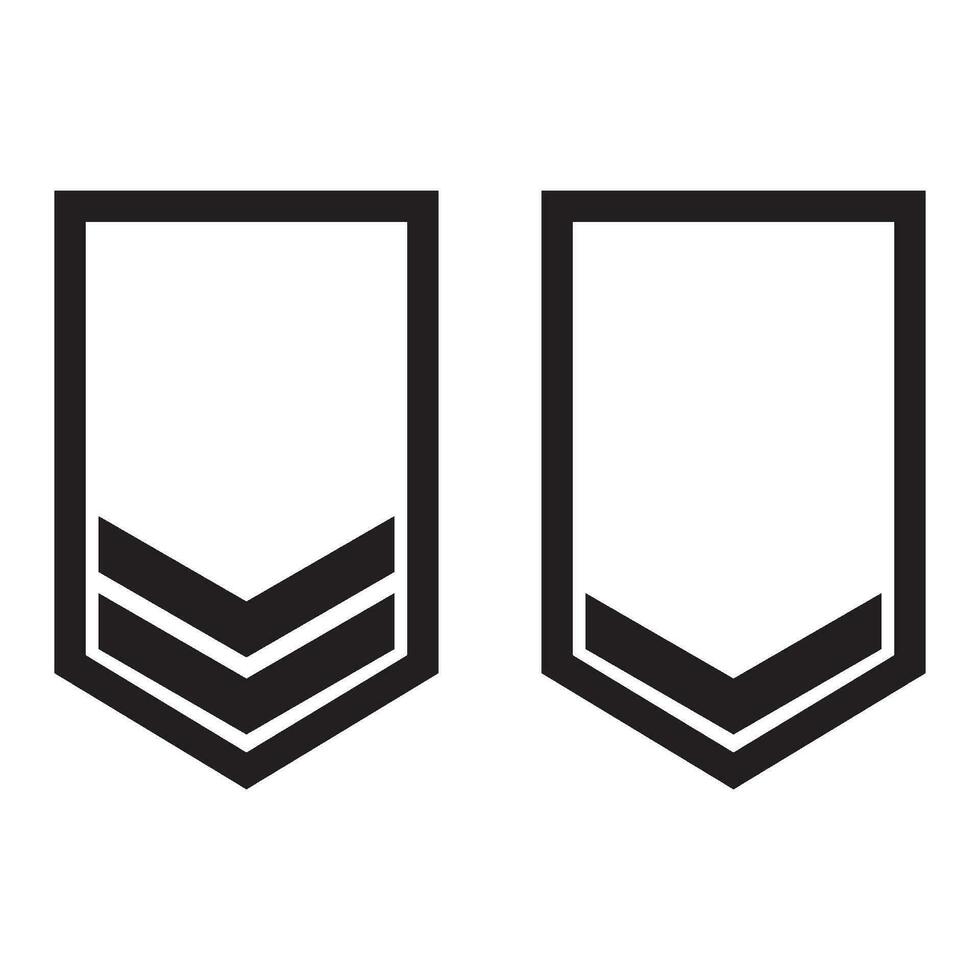 Militär- Rang Symbol Vektor