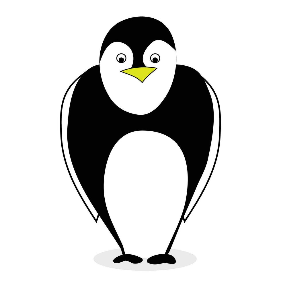 süß Pinguin Vektor. Pinguin isoliert und Kaiser Pinguin Illustration vektor