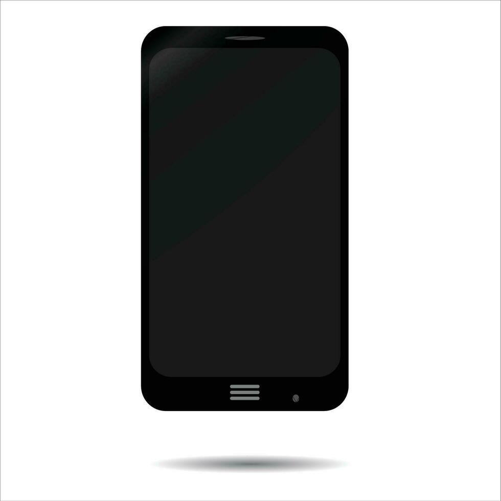 svart smartphone isolerat vektor