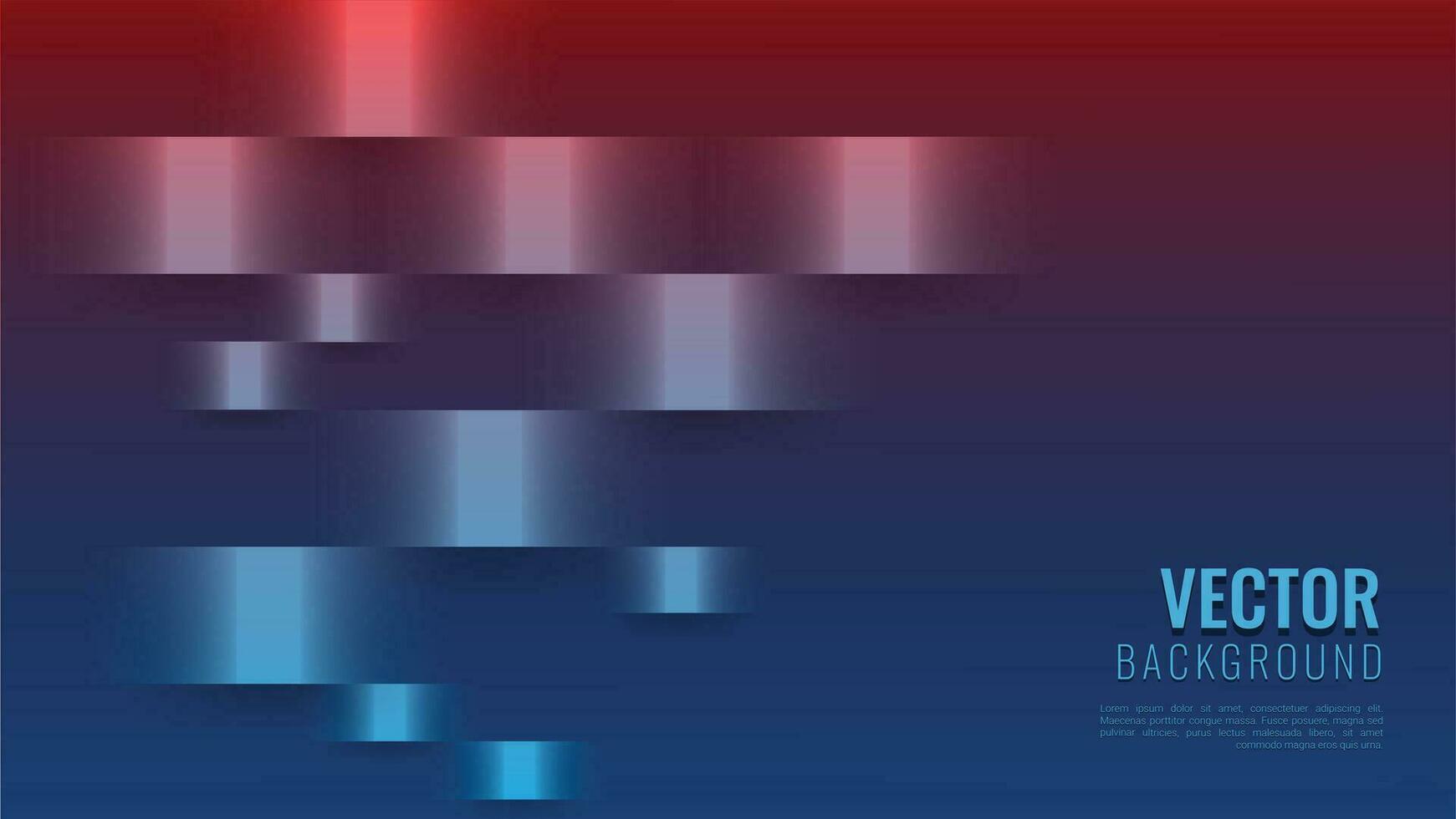 abstrakt Vektor Hintergrund bg 3d Bänder Blau kastanienbraun rot Farbe Gradient