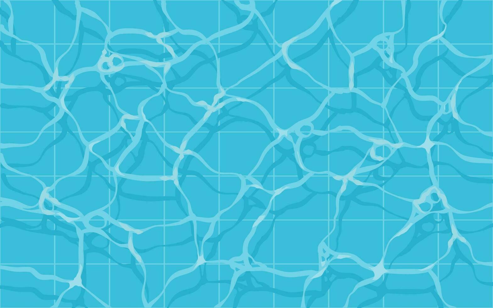 krusningar på simning slå samman, vatten textur yta vektor
