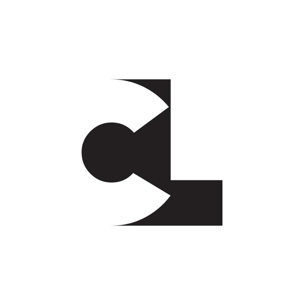 första baserad kreativ och minimal cl logotyp. lc brev monogram ikon symbol. vektor