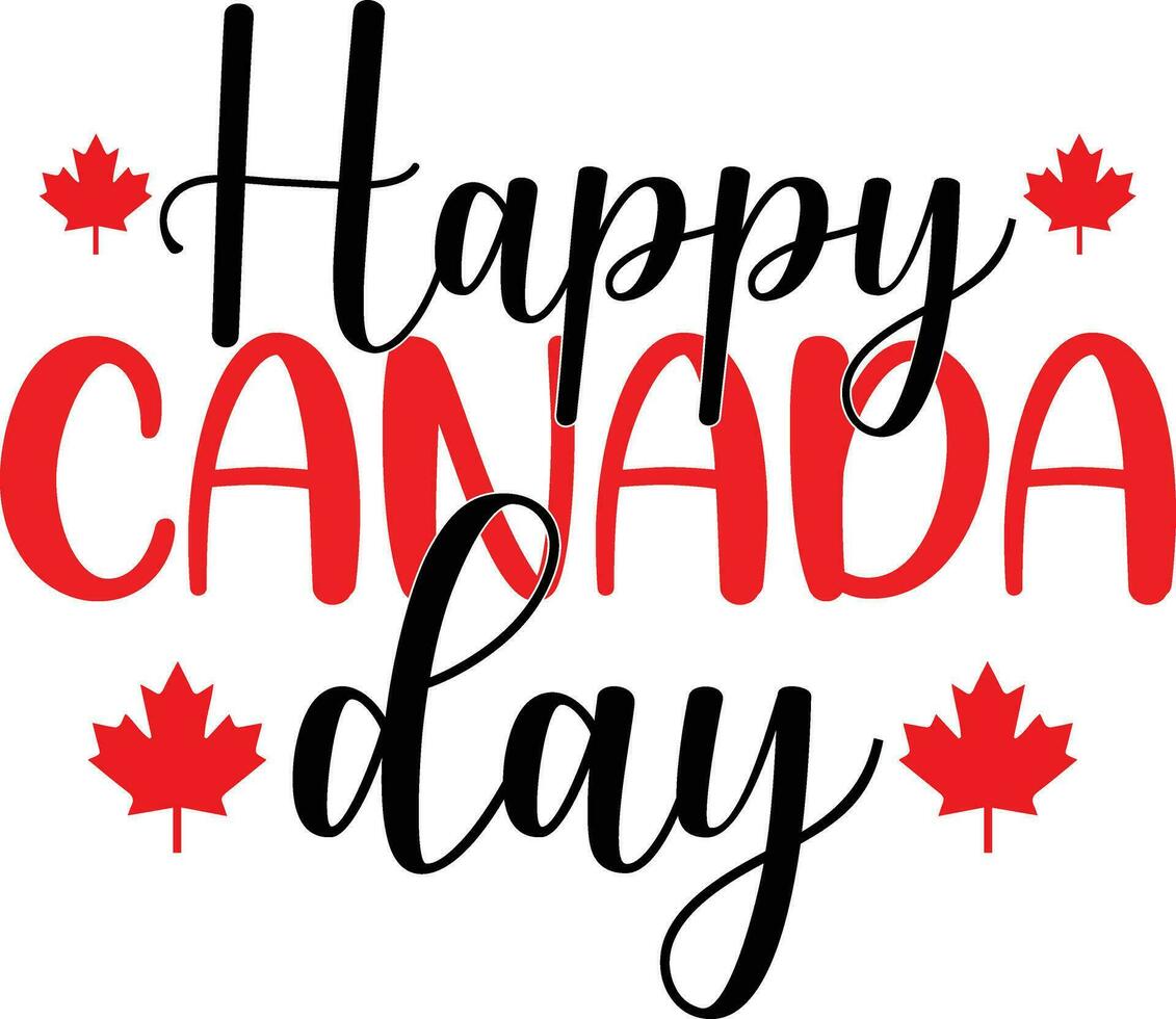 glücklich Kanada Tag, Kanada Tag Design, Ahorn Blatt Clip Kunst, Juli zuerst Feier, Kanada Tag Dekoration, vektor