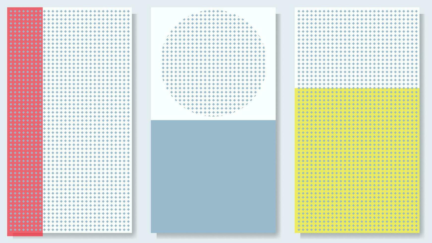 bunt Vektor abstrakt Mauer Kunst einstellen mit Kreis und Rechteck Illustration. Design zum drucken, Abdeckung, Hintergrund. minimalistisch Mauer Dekoration. Vorlage Vektor Illustration.