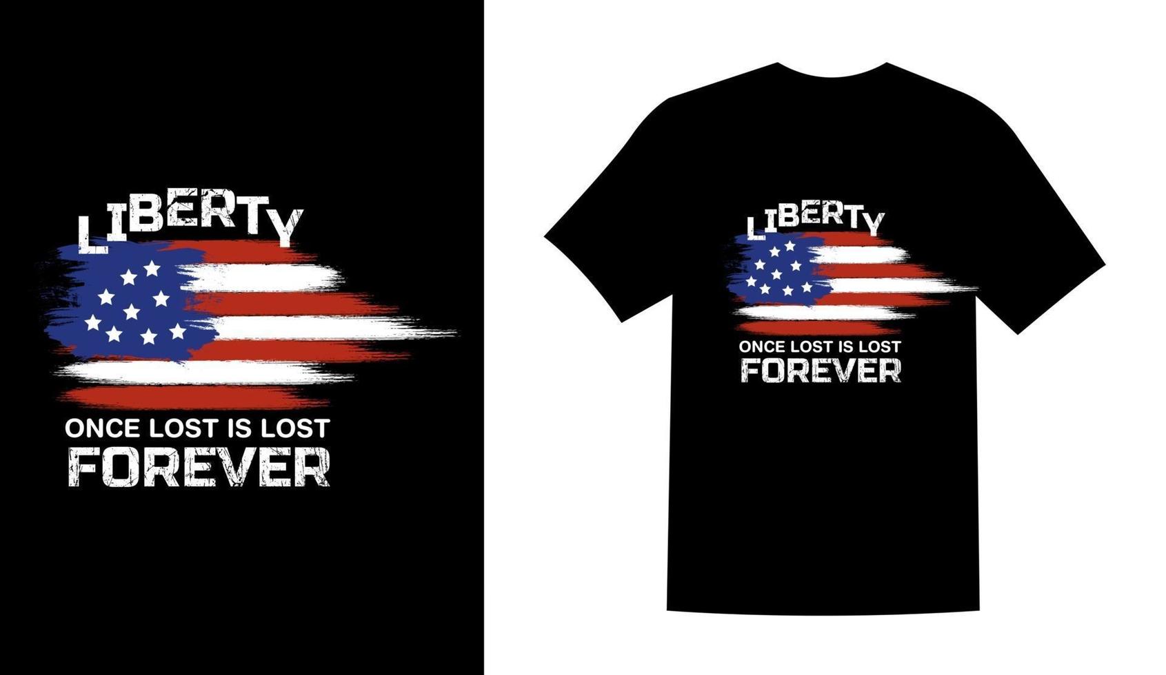 Zeige niemals Erbarmen mit deinem feindlichen USA-Tag-T-Shirt-Design-Vektor-Illustration vektor