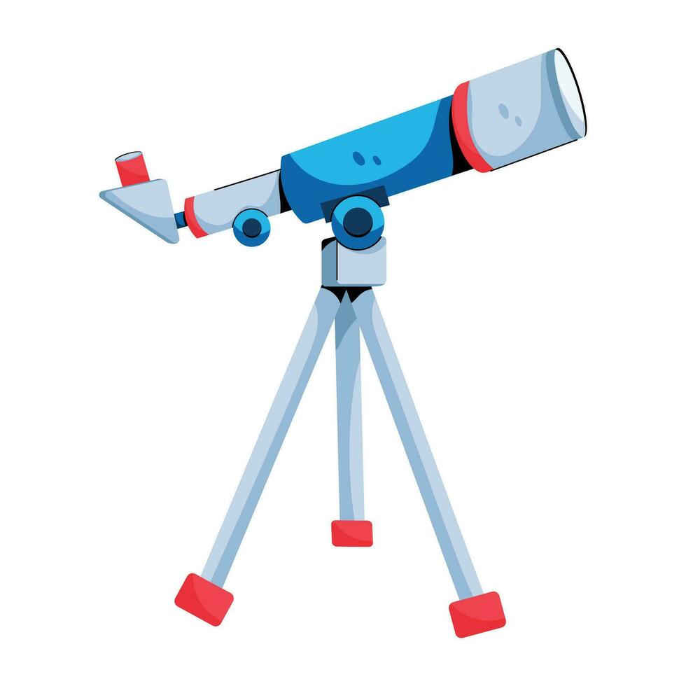 trendig astronomisk teleskop vektor