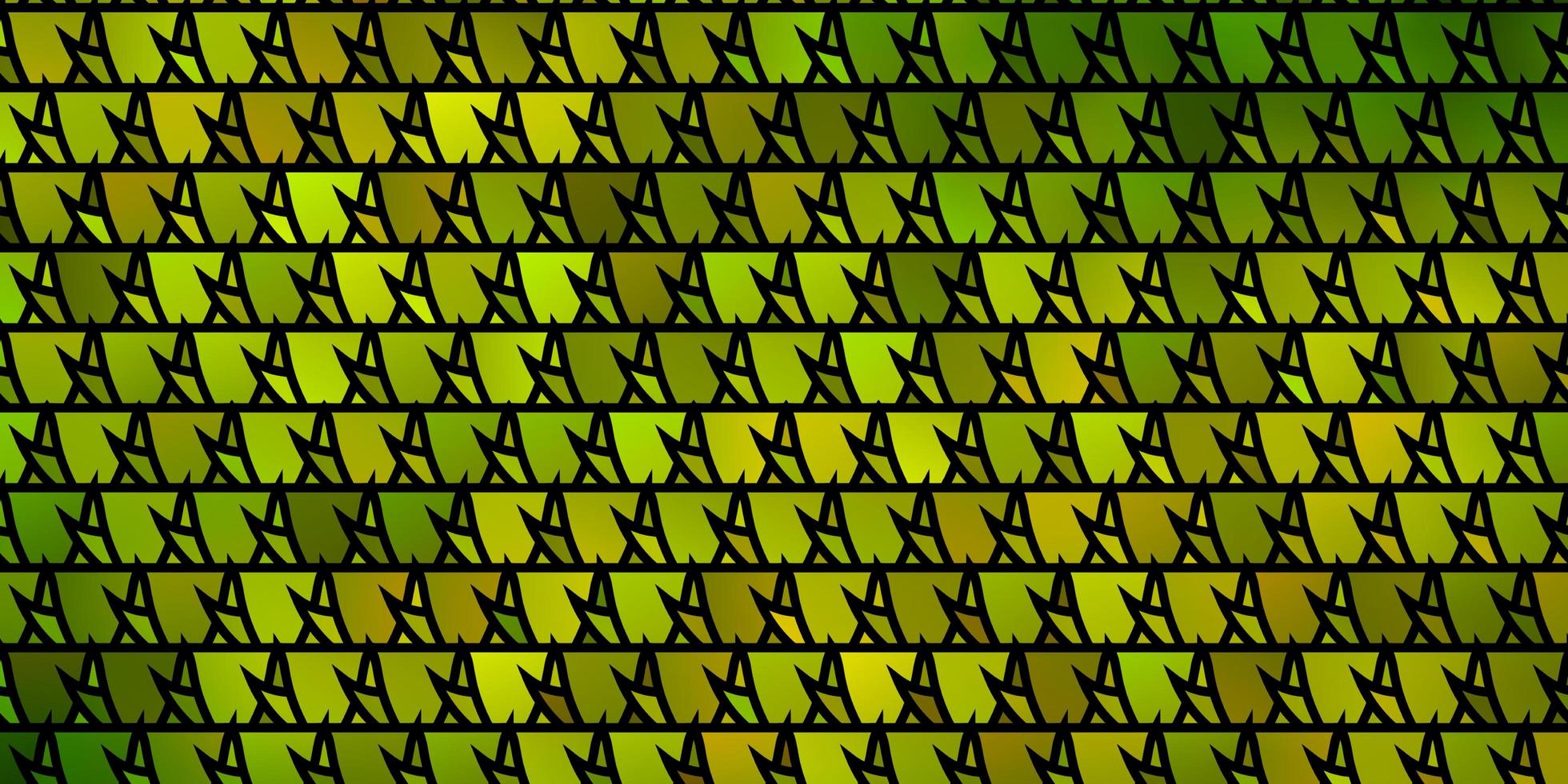 hellgrünes gelbes Vektormuster mit polygonalem Stil vektor