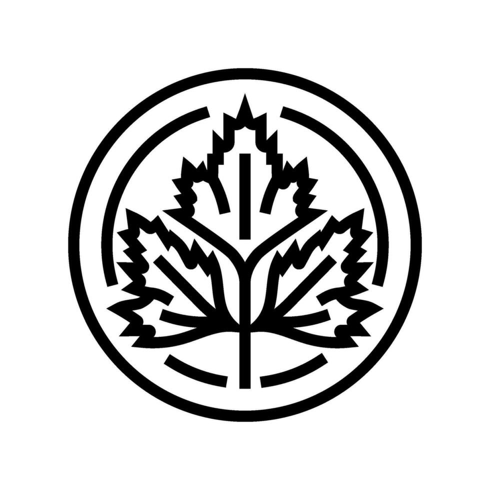 Koriander kosmetisch Pflanze Linie Symbol Vektor Illustration