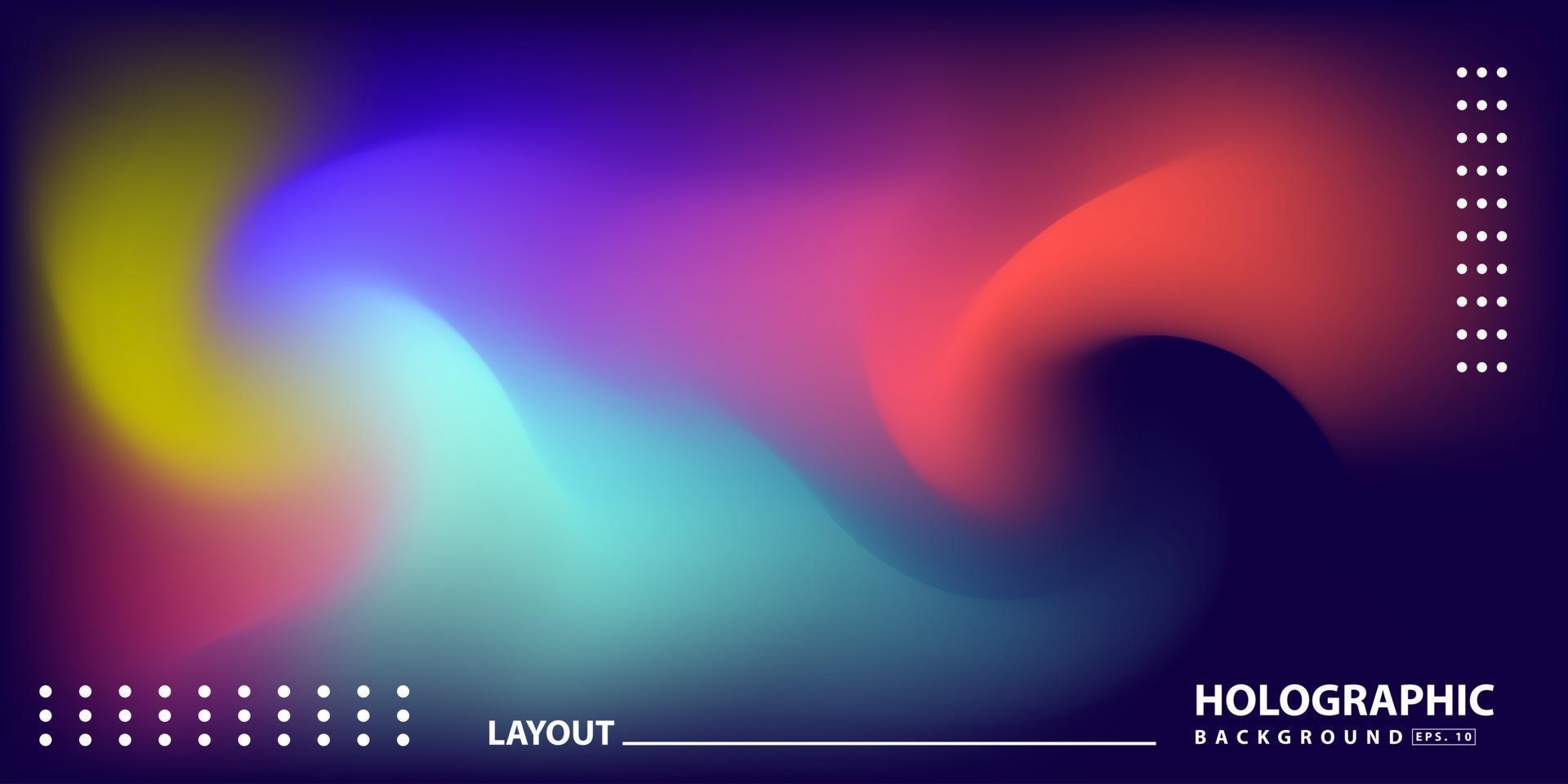 abstrakt modern gradient hologram bakgrund vektor