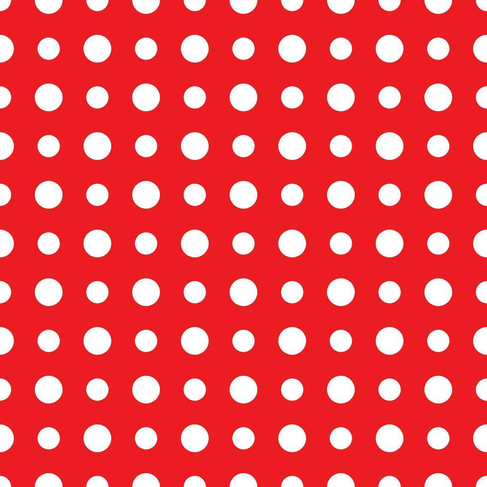 rot Polka Punkt nahtlos Muster - - retro Textur zum Weihnachten Hintergrund, Blogs, www, Sammelalben, Party oder Baby Dusche Einladungen und Hochzeit Karten. Weiß Polka Punkte auf rot Hintergrund. vektor