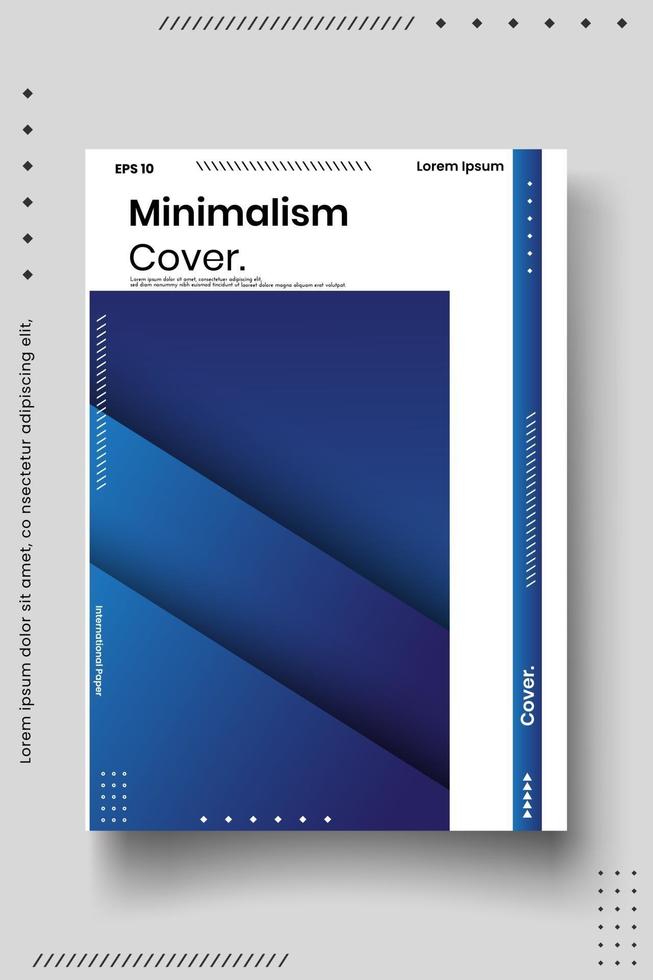 Cover Design Template Set mit abstrakten Linien modernen unterschiedlichen Farbverlauf Stil auf Hintergrund vektor